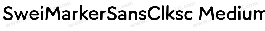 SweiMarkerSansClksc Medium字体转换